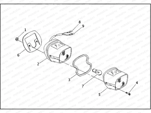 SIDECAR TAIL LAMP - RLE