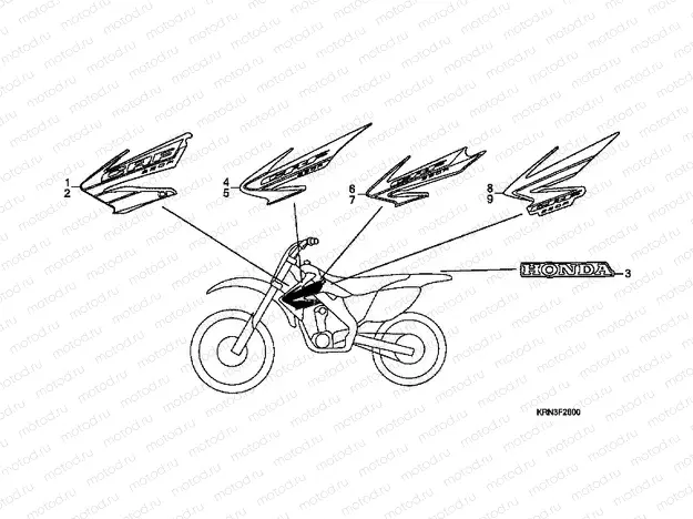 SIGN F-26 (CRF250R4 / 5/6/7)