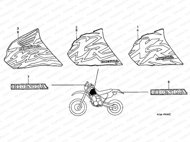 SIGN F-30 (XR250RT / V / W)