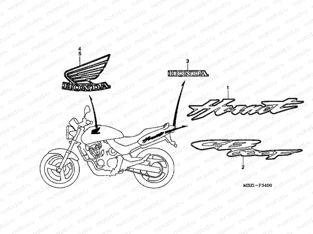 SIGN F-34 (CB600F2)
