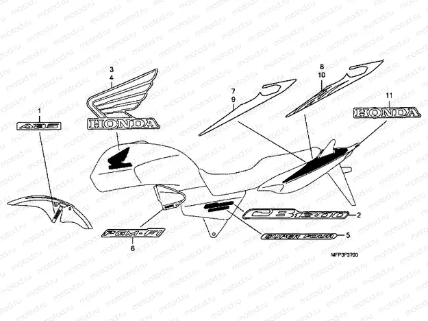 SIGN F-37 (CB1300 / CB1300A)