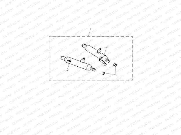 Silencer, Pair, Off Road