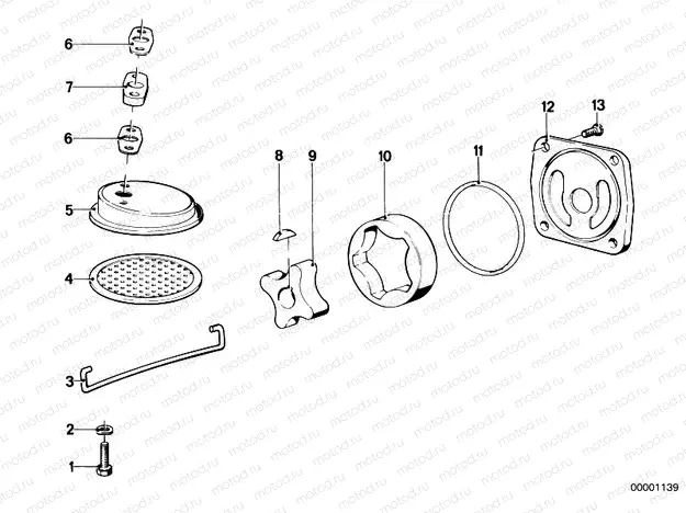 Single parts for oil pump