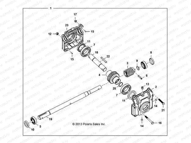 SNOW BLOWER | SNOW BLOWER, GEARBOX - D132M9JDJ-BLWR (49BRUTUSGEARBOX2435)