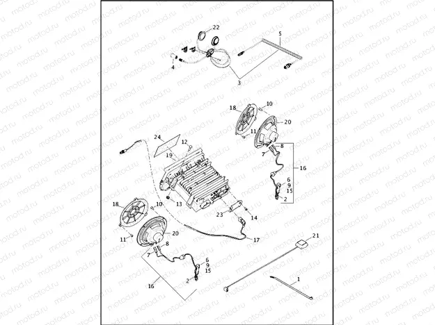 SOUND SYSTEM - FLHTCUTG (1 OF 2)