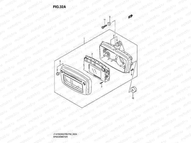 SPEEDOMETER (F.NO.5SAAP41A 67110001~)