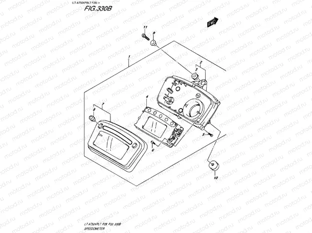 SPEEDOMETER (LT-A750XPBL7 P28)