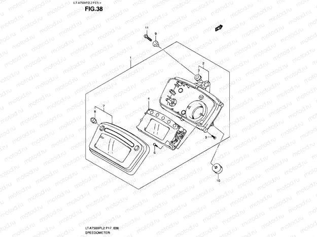 SPEEDOMETER (LT-A750XPZL2 P17)