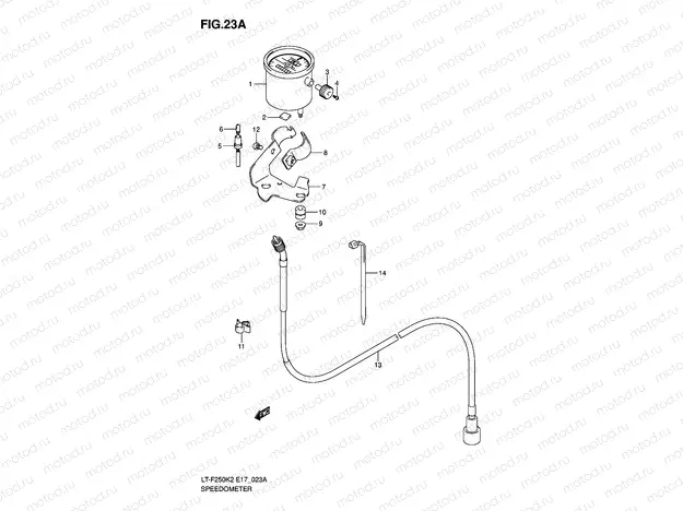 SPEEDOMETER (LT-F250K6 E4)