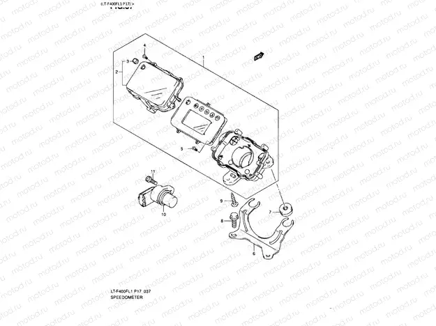 SPEEDOMETER (LT-F400FL1 P17)