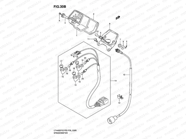 SPEEDOMETER (MODEL K6/K7)