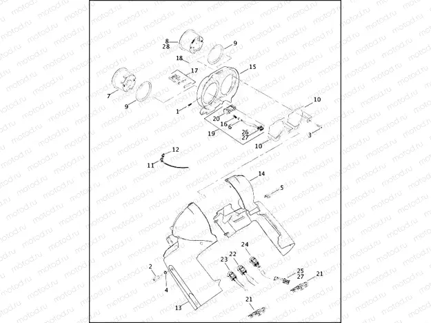 SPEEDOMETER & TACHOMETER - FLTR MODELS