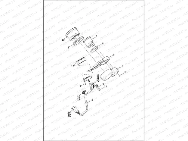 SPEEDOMETER & TACHOMETER - XR1200X