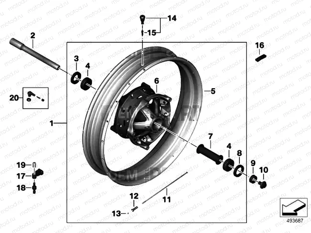 SPOKE WHEEL FRONT