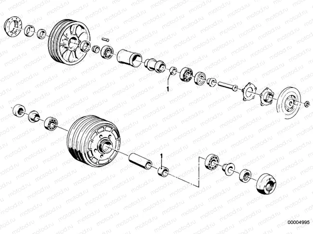 Spoke wheel-shim