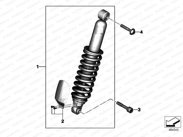 SPRING STRUT, FRONT