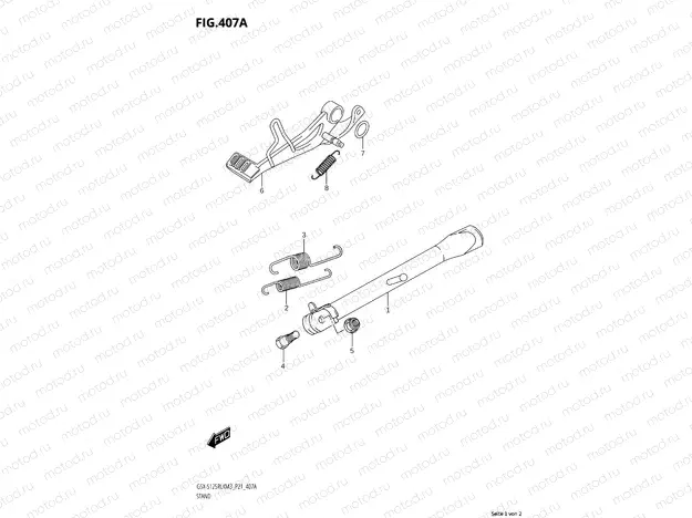 STAND - FOOT BRAKE LEVER