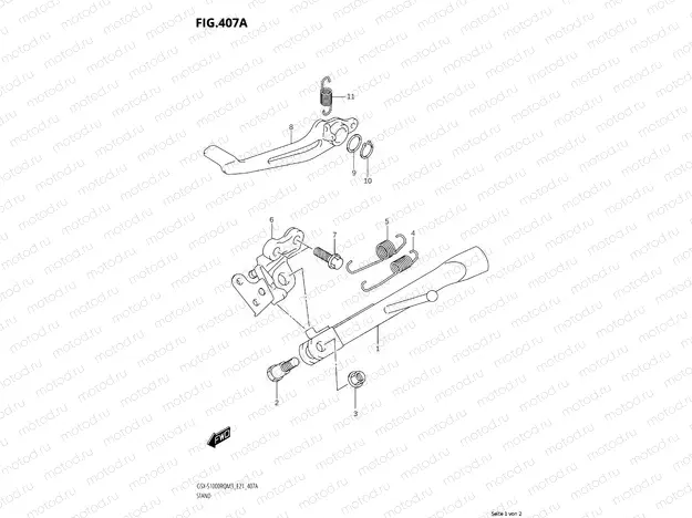 STAND - FOOT BRAKE LEVER