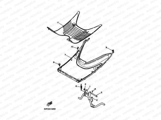 Stand. Footrest