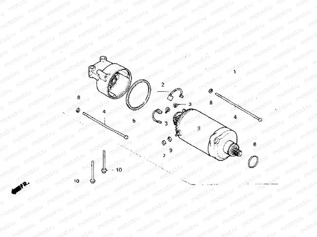 Starting motor