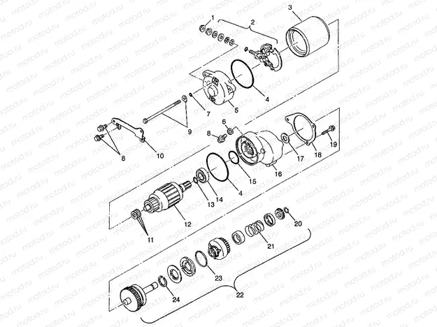 STARTING MOTOR (400L) XPRESS 400L W97CA38C (4939603960D012) | STARTING MOTOR (400L) XPRESS 400L W97CA38C (4939603960D012)