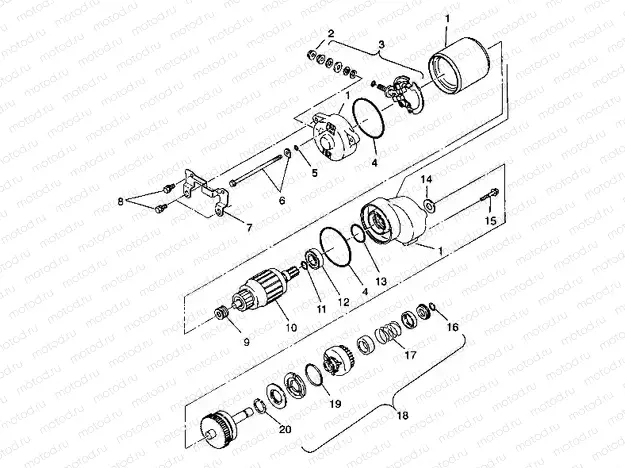 STARTING MOTOR 4X4 250 W938127 (4924042404037A) | STARTING MOTOR 4X4 250 W938127 (4924042404037A)