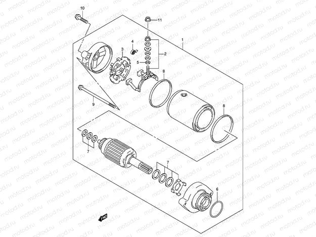 STARTING MOTOR