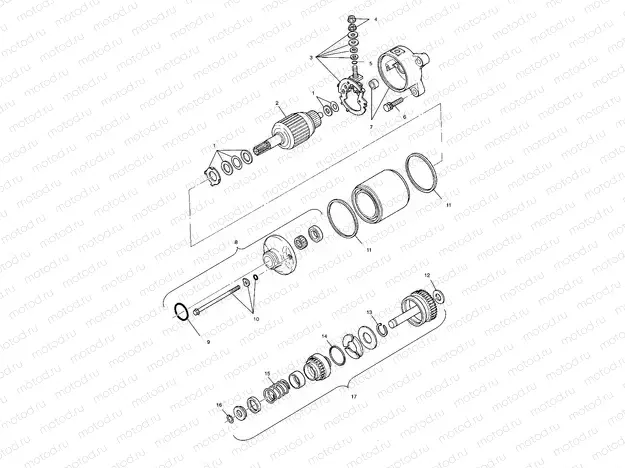 STARTING MOTOR - A00AA32AB (4960076007D005) | STARTING MOTOR - A00AA32AB (4960076007D005)