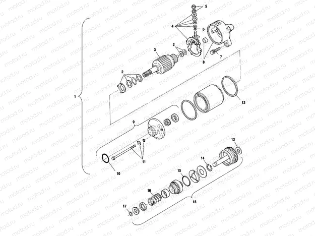 STARTING MOTOR - A00CH50EB (4954805480E006) | STARTING MOTOR - A00CH50EB (4954805480E006)