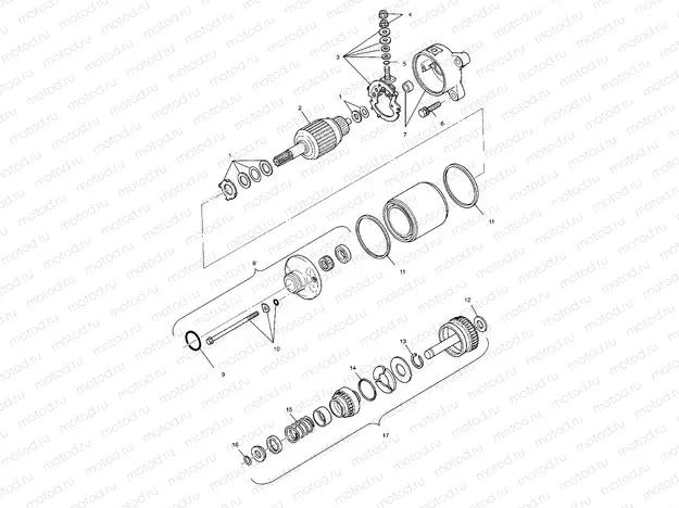 STARTING MOTOR - A01CD32AA (4964026402E003) | STARTING MOTOR - A01CD32AA (4964026402E003)
