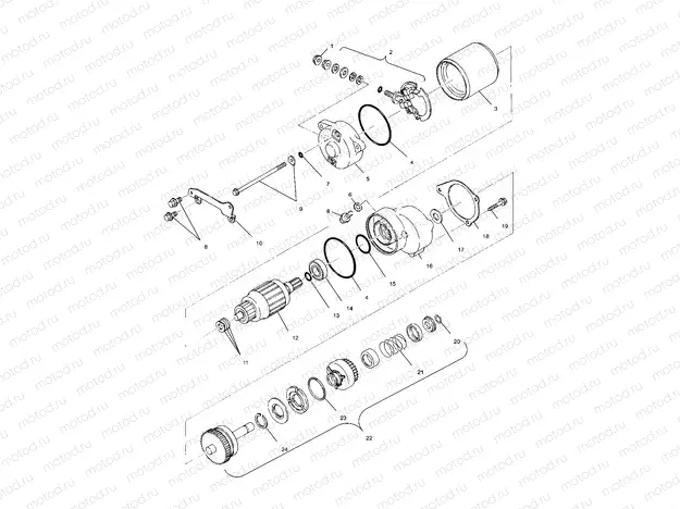 STARTING MOTOR - A01CG38CA (4963916391D005) | STARTING MOTOR - A01CG38CA (4963916391D005)