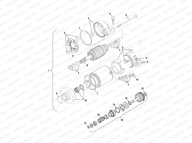 STARTING MOTOR - A02CK32AA (4970287028D02) | STARTING MOTOR - A02CK32AA (4970287028D02)