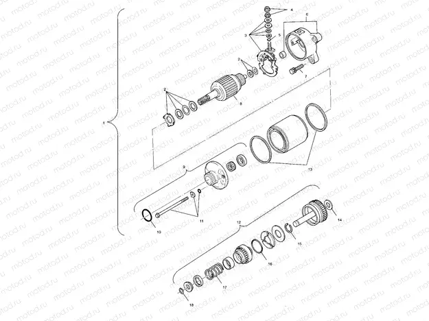 STARTING MOTOR - A04CH42AA/AE/AG (4986068606D12) | STARTING MOTOR - A04CH42AA/AE/AG (4986068606D12)
