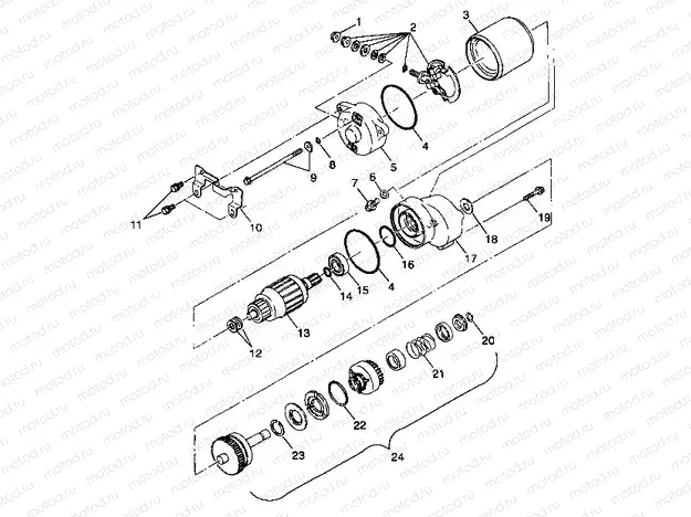 STARTING MOTOR - A99CC28CA (4949484948d003) | STARTING MOTOR - A99CC28CA (4949484948d003)