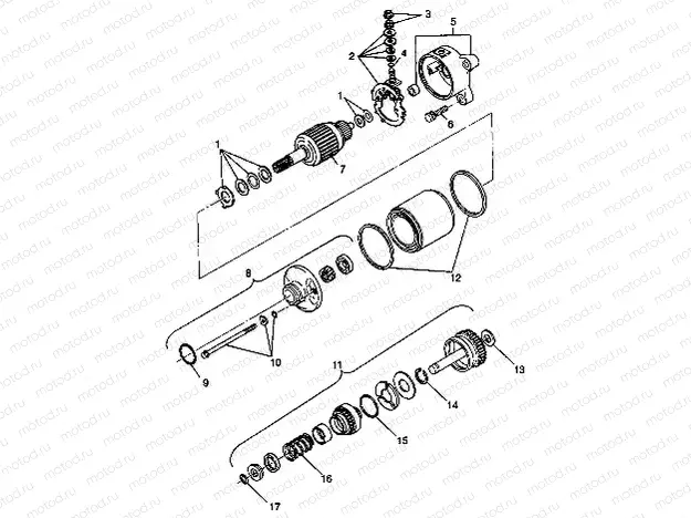 STARTING MOTOR - A99CH33CA (4945964596e001) | STARTING MOTOR - A99CH33CA (4945964596e001)