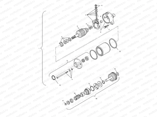 STARTING MOTOR - A99CH50EB (4949114911e004) | STARTING MOTOR - A99CH50EB (4949114911e004)