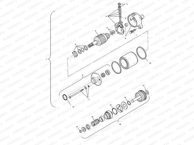 STARTING MOTOR - A99RF50AA (4946494649E007) | STARTING MOTOR - A99RF50AA (4946494649E007)