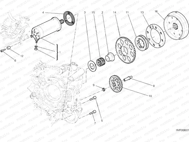 STARTING MOTOR » ELECTRIC STARTER