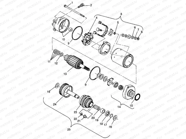 STARTING MOTOR SL 900 B964291 and  Intl. SL 900 I964291 (4935583558C008) | STARTING MOTOR SL 900 B964291 and  Intl. SL 900 I964291 (4935583558C008)