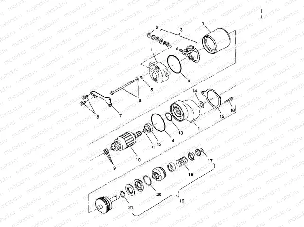 STARTING MOTOR Sportsman 4X4 / W938039 (4926382638042A) | STARTING MOTOR Sportsman 4X4 / W938039 (4926382638042A)