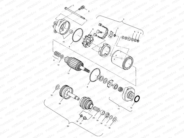STARTING MOTOR - W004699I (4955765576C008) | STARTING MOTOR - W004699I (4955765576C008)