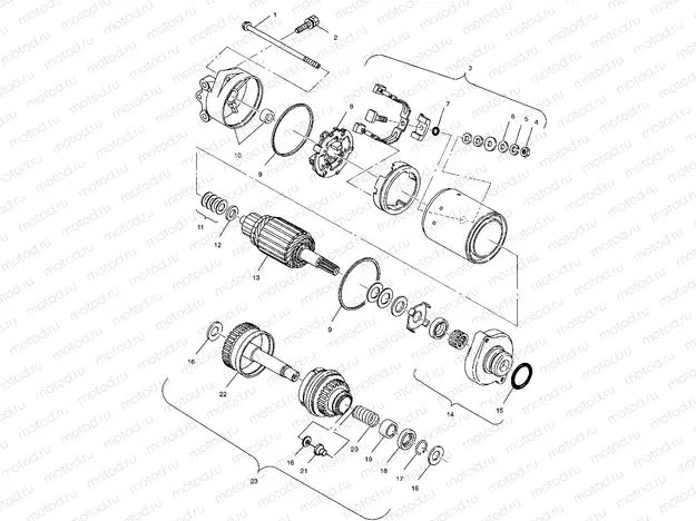 STARTING MOTOR - W025198C/D/I (4971357135C07) | STARTING MOTOR - W025198C/D/I (4971357135C07)