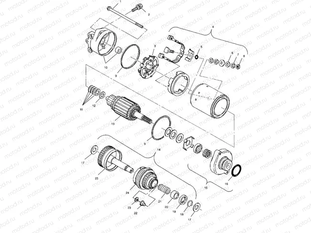 STARTING MOTOR - W035197DA/W035197IA (4980998099C09) | STARTING MOTOR - W035197DA/W035197IA (4980998099C09)