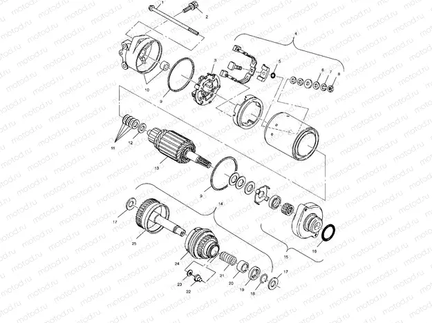 STARTING MOTOR - W035402DA (4981108110B13) | STARTING MOTOR - W035402DA (4981108110B13)