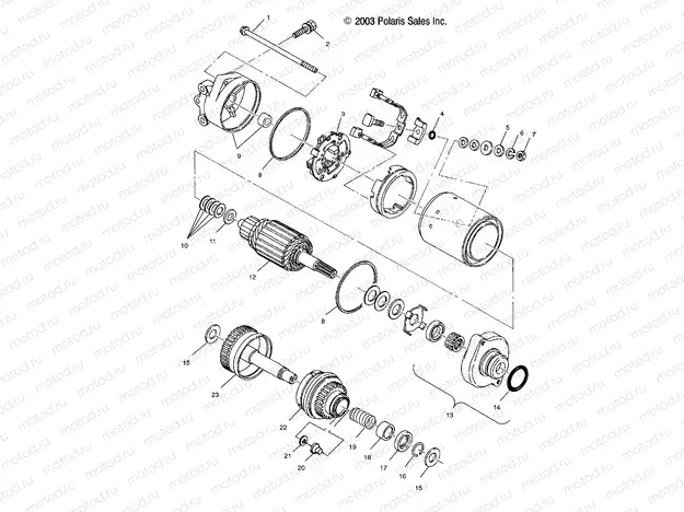 STARTING MOTOR - W045197DA/IA (4990499049C09) | STARTING MOTOR - W045197DA/IA (4990499049C09)