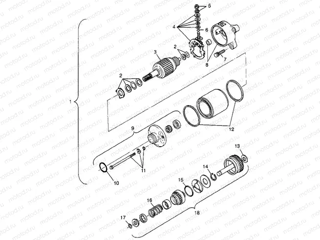 STARTING MOTOR - W98AE50A (4946394639e007) | STARTING MOTOR - W98AE50A (4946394639e007)