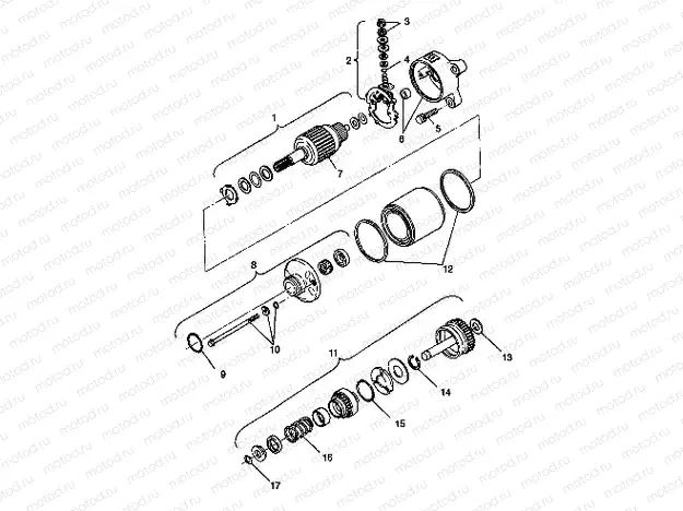STARTING MOTOR - W98BC50A (4944994499d013) | STARTING MOTOR - W98BC50A (4944994499d013)