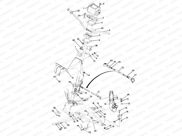 STEERING ASSEMBLY 250 4x4 / W928127 (4922872287B003) | STEERING ASSEMBLY 250 4x4 / W928127 (4922872287B003)