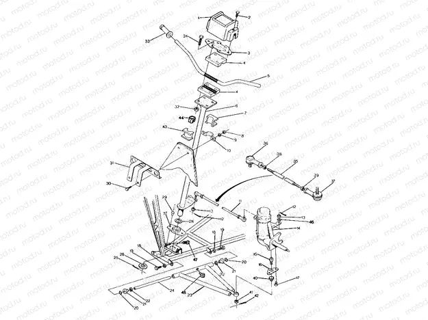 STEERING ASSEMBLY 250 4x6/W928627 (4922902290011A) | STEERING ASSEMBLY 250 4x6/W928627 (4922902290011A)