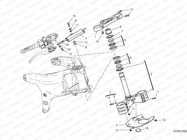 STEERING ASSEMBLY [MOD:PANV4SL;XST:AUS,CHN,EUR,JAP]